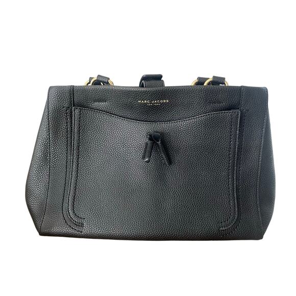 Marc Jacobs Maverick Pebbled Black Leather Large Tote Shoulder Bag - Picture 1 of 5